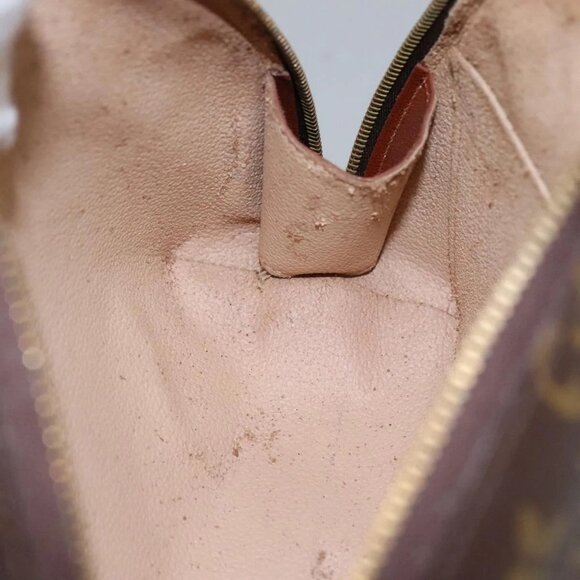 LOUIS VUITTON Monogram Trousse Demi Ronde Cosmetic Pouch M47520 LV Auth BA014 - Picture 8 of 16